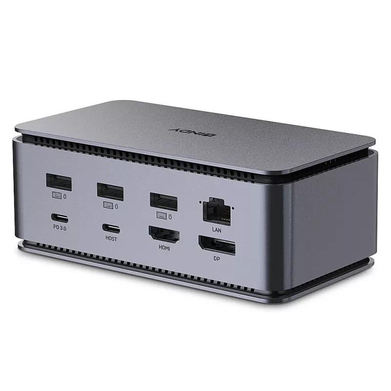 Lindy DST-Pro USB4, USB-C -kannettavan telakointiasema
