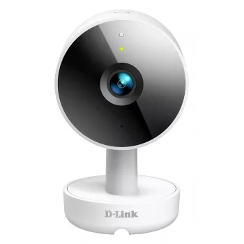D-Link 2K QHD sisä-Wi-Fi-kamera DCS-8350LH, IP-valvontakamera, sisäkäyttöön, johdollinen & langaton, Amazon Alexa & Google Assistant, pöytä, valkoinen