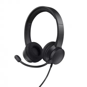 Trust HS-260 kuulokemikrofoni johdollinen niskasanka toimisto/callcenter USB Type-A musta