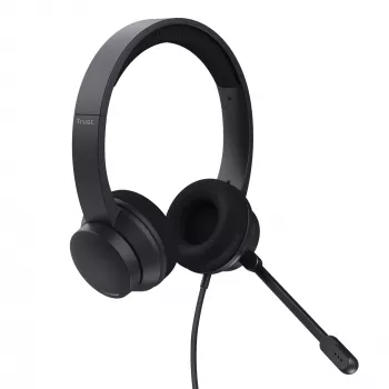 Trust HS-260 kuulokemikrofoni johdollinen niskasanka toimisto/callcenter USB Type-A musta