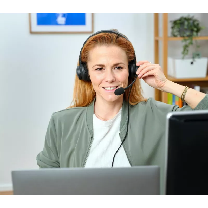Trust HS-260 kuulokemikrofoni johdollinen niskasanka toimisto/callcenter USB Type-A musta