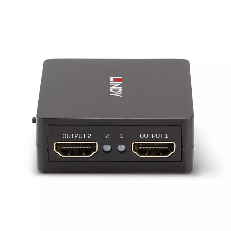 Lindy 2-Port HDMI 18G -jakaja, kompakti