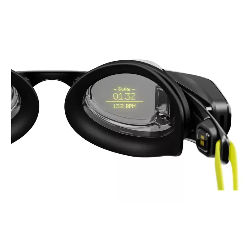 Uimalasit Form Smart Swim 2 — unisex, musta kehys, mustat linssit