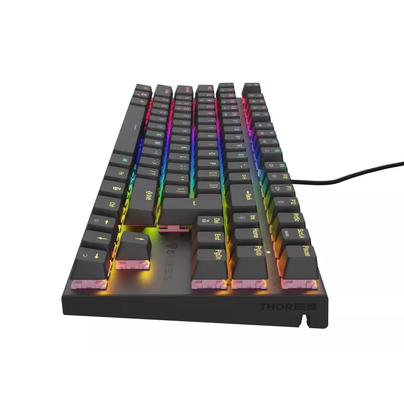 GENESIS Thor 303 TKL näppäimistö pelikäyttöön USB QWERTY espanja musta