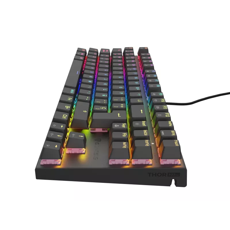 GENESIS Thor 303 TKL näppäimistö pelikäyttöön USB QWERTY espanja musta
