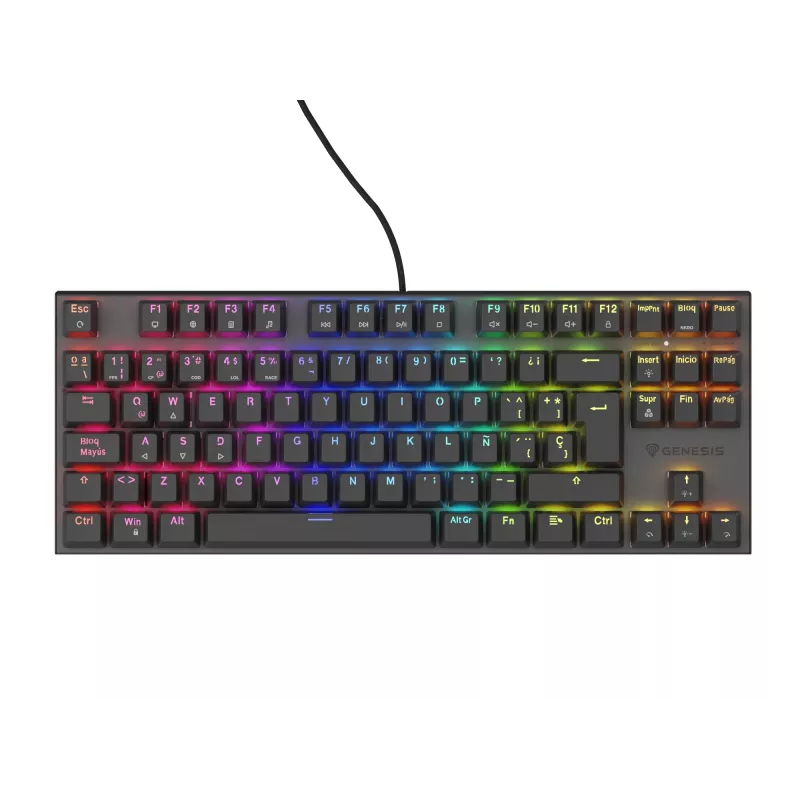GENESIS Thor 303 TKL näppäimistö pelikäyttöön USB QWERTY espanja musta
