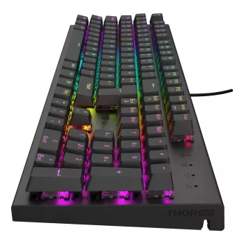 GENESIS Thor 303 pelinäppäimistö USB QWERTZ saksa musta mekaaninen RGB