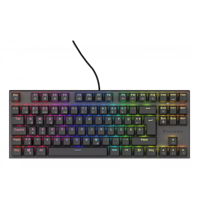 GENESIS Thor 303 TKL näppäimistö pelikäyttöön USB QWERTZ saksa musta