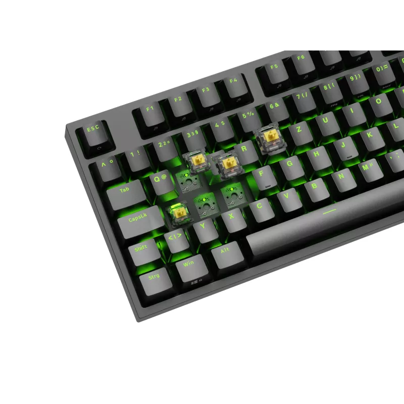 GENESIS Thor 404 TKL näppäimistö pelikäyttöön USB QWERTZ saksa musta