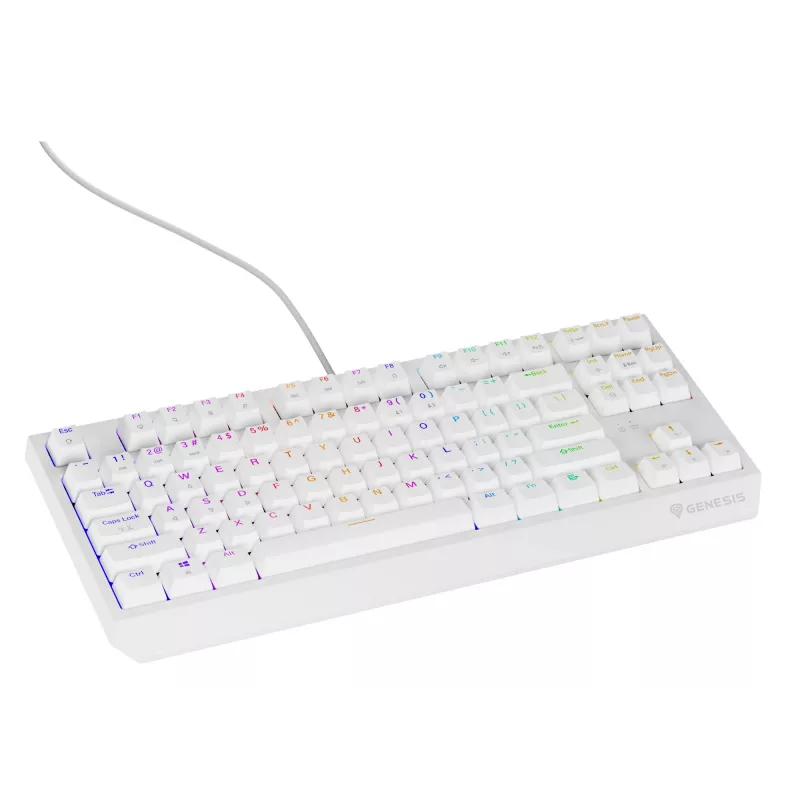 GENESIS Thor 230 TKL näppäimistö pelikäyttöön USB QWERTY US-englanti valkoinen
