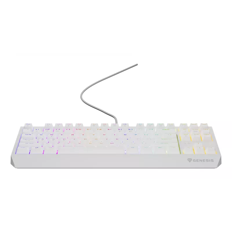 GENESIS Thor 230 TKL näppäimistö pelikäyttöön USB QWERTY US-englanti valkoinen