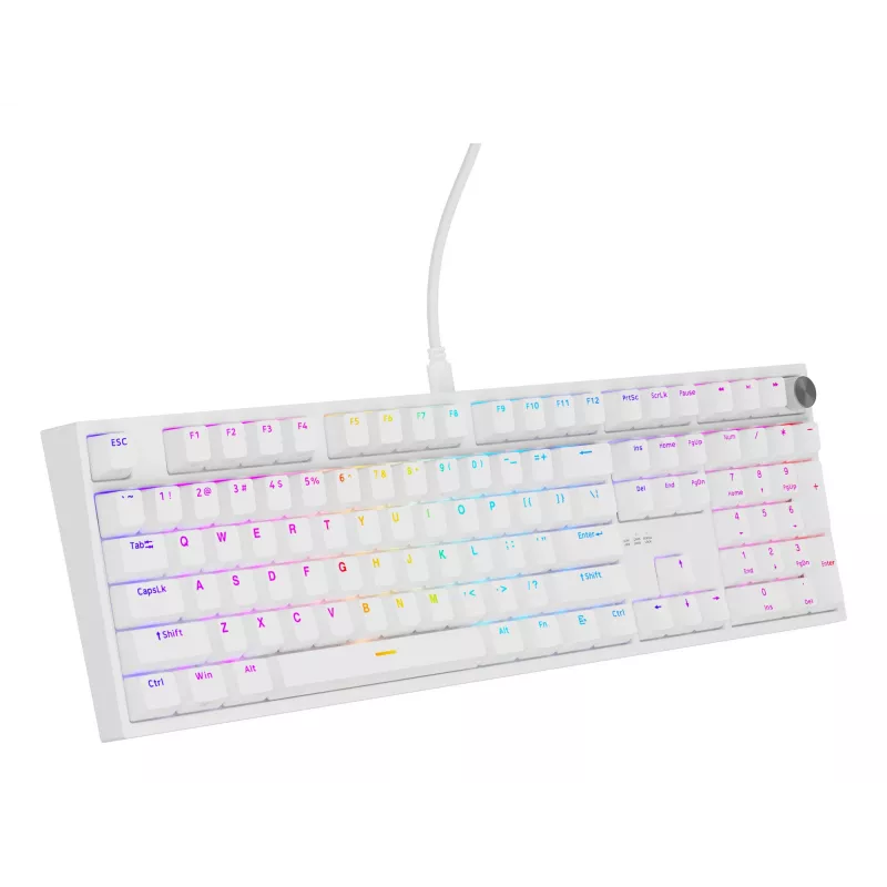 GENESIS NKG-2300 näppäimistö yleiskäyttöön USB QWERTY englanti valkoinen