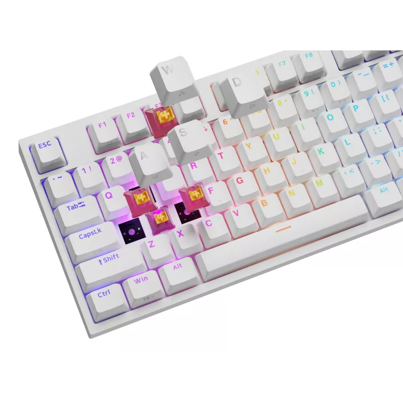 GENESIS NKG-2300 näppäimistö yleiskäyttöön USB QWERTY englanti valkoinen