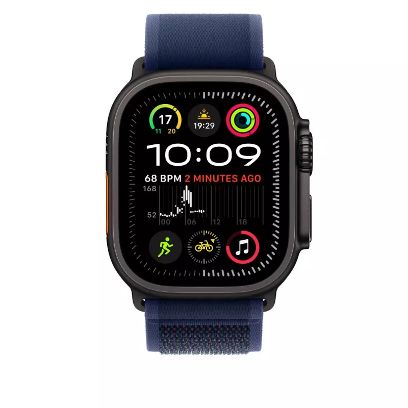 APPLE 49 mm sininen Trail Loop – S/M – musta titaanipinta