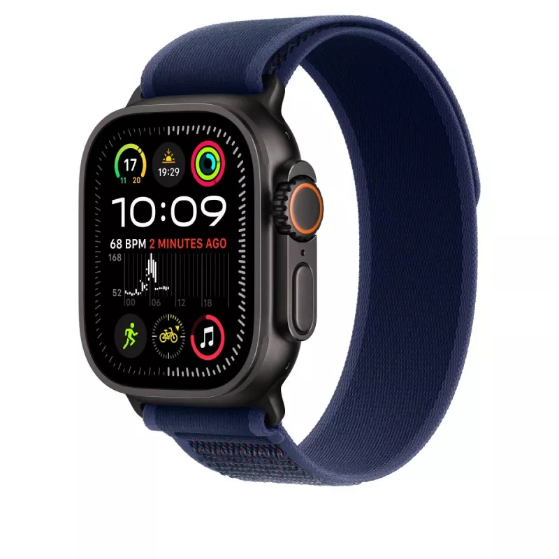 APPLE 49 mm sininen Trail Loop – S/M – musta titaanipinta