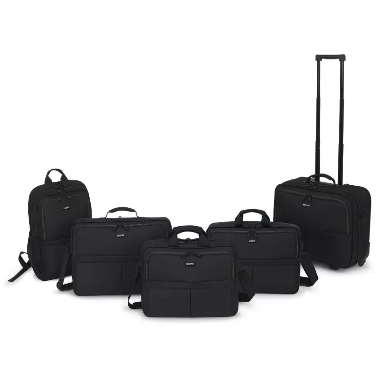 DICOTA Multi Plus Scale - kannettavan tietokoneen laukku 14-15,6 inch - musta / 600d kierrätetty PET