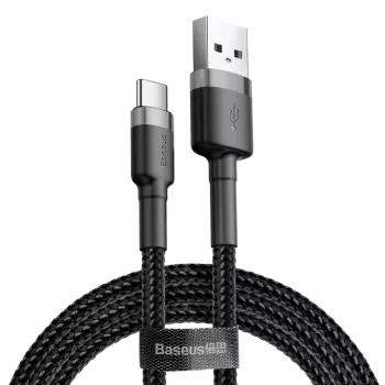 BASEUS Cafule datakaapeli - USB Type-A – Type-C - 2m - musta