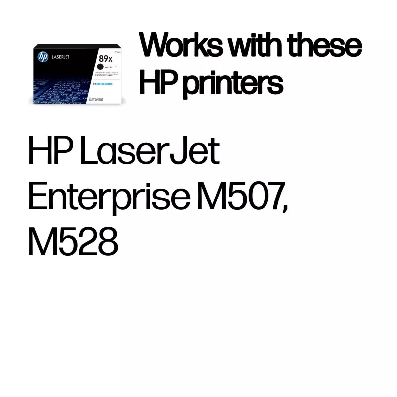 HP 89X High Yield musta alkuperäinen LaserJet värikasetti, 10000 sivua, musta, 1 kpl