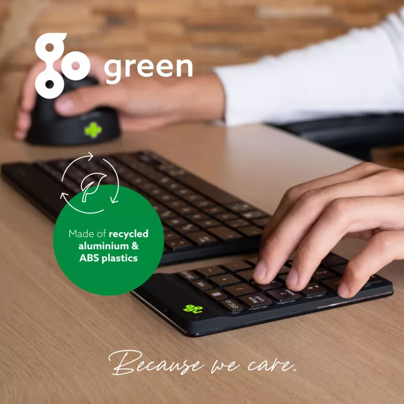 R-Go Tools numeronäppäimistö R-Go Numpad Break, ergonominen numeronäppäimistö tauko-ohjelmistolla, Bluetooth, musta