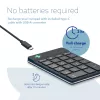 R-Go Tools numeronäppäimistö R-Go Numpad Break, ergonominen numeronäppäimistö tauko-ohjelmistolla, Bluetooth, musta