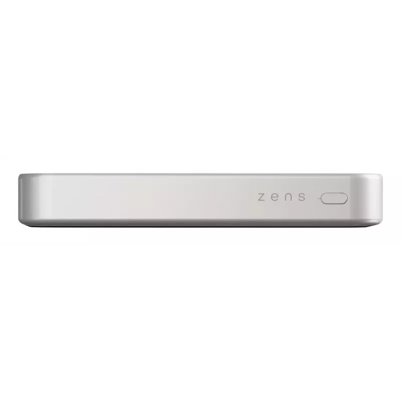 ZENS varavirtalähde ohut Qi2 Al 10000mah valkoinen