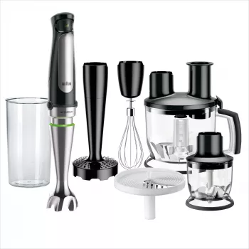 Braun MQ 7087X 1,2 l sauvasekoitin 1000 W musta, ruostumaton teräs