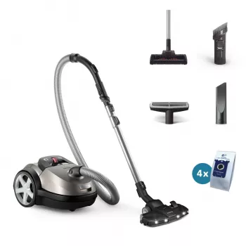 Philips 8000 series XD8152/12 pölynimuri 4 L sylinteripölynimuri kuiva 900 W pölypussi