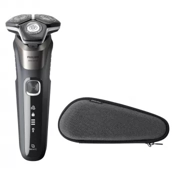 Philips SHAVER Series 5000 S5887/30 miesten parranajokone, pyöriväteräinen, musta, harmaa