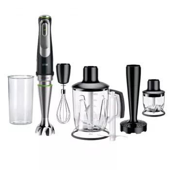 Braun MultiQuick 9 MQ9147X 0,6 L sauvasekoitin 1200 W musta, ruostumaton teräs