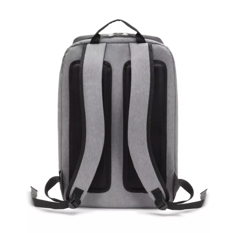 DICOTA Backpack Eco Motion – 13-15,6 tuuman kannettavan tietokoneen reppu – vaaleanharmaa / 600d Rpe polyesteri