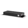 Lindy 42794 7-porttinen teollinen USB 2.0 -metallihubi, 480 Mbit/s, kiinnityskorvakkeet, ulkoinen virtalähde, musta