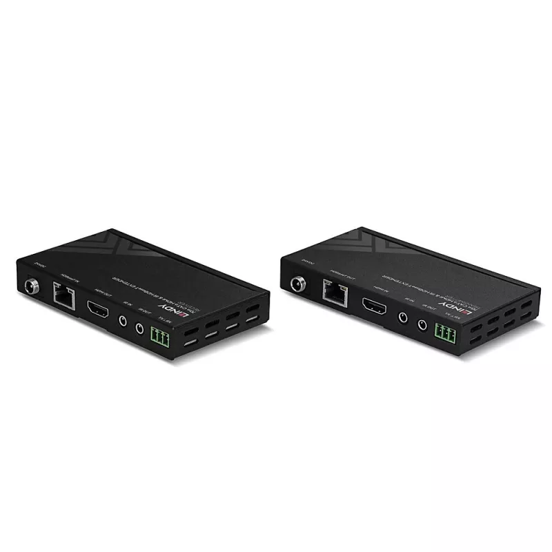 Lindy 70m Cat.6 HDMI 4K30, IR ja RS-232 HDBaseT-jatko PoC:lla