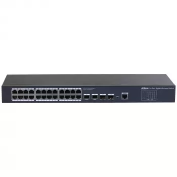 Dahua Technology SG4028 hallittava L2 Gigabit Ethernet (10/100/1000) -kytkin, musta