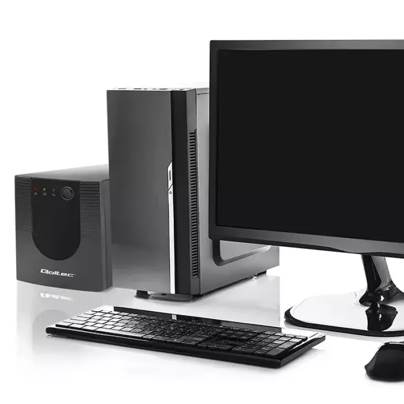 Qoltec UPS 53776 Line-Interactive 1,5 kVA 900 W 4 AC-lähtöä