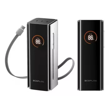 Varavirtalähde EcoFlow RAPID Pro 20000 mAh litium 230W, 3× USB-C, musta