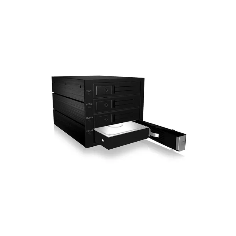ICY BOX IB-564SAS-12G levyasema musta