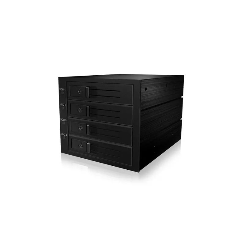 ICY BOX IB-564SAS-12G levyasema musta