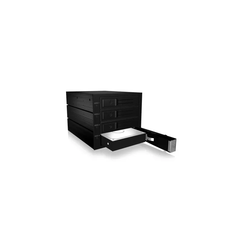 ICY BOX IB-564SAS-12G levyasema musta