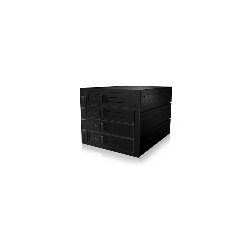 ICY BOX IB-564SAS-12G levyasema musta