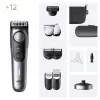 Braun BeardTrimmer 9 BT9560 parranleikkuri akku 52 2 cm märkä ja kuiva musta, hopea