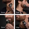 Braun BeardTrimmer 9 BT9560 parranleikkuri akku 52 2 cm märkä ja kuiva musta, hopea
