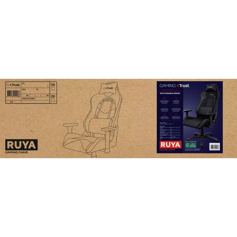 Trust GXT 714 RUYA universaali pelituoli musta