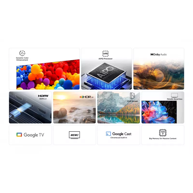 TCL 55P69K TV 139,7 cm (55 tuumaa) 4K Ultra HD Smart TV Wi-Fi musta