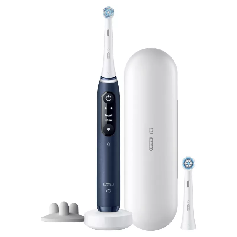 Oral-B iO 7S aikuisten värähtelevä hammasharja sininen, valkoinen