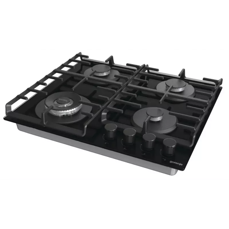 Gorenje GTW642SYB musta kalusteisiin asennettava 60 cm kaasu 4 vyöhykettä