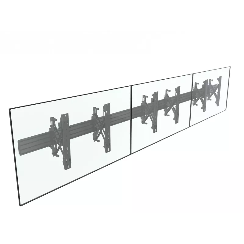 Equip 37 tuuman-65 tuuman modulaarinen Push-In Pop-Out TV-seinäteline