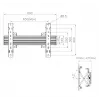 Equip 37 tuuman-65 tuuman modulaarinen Push-In Pop-Out TV-seinäteline
