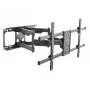 Equip 37–90 tuuman kallistettava/käännettävä TV-seinäteline, 200 x 200 mm, 816 x 410 mm, -15 - 5°, -60 - 60°, teräs, musta