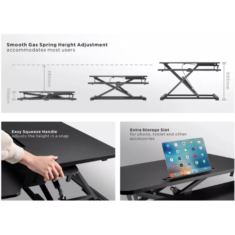 Equip ergonominen istuma-seisoma-teline