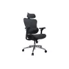 Equip ergonominen premium-toimistotuoli niskatuella ja käsinojilla, sininen musta